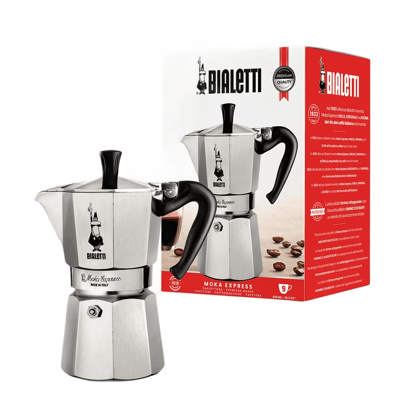 Bialetti Moka Express Espresso Maker 420 ml