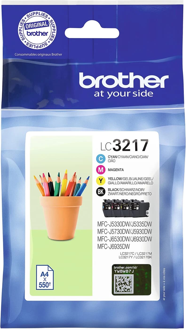 Brother Inkjet Cartridges, LC-3217, C/M/Y/BK
