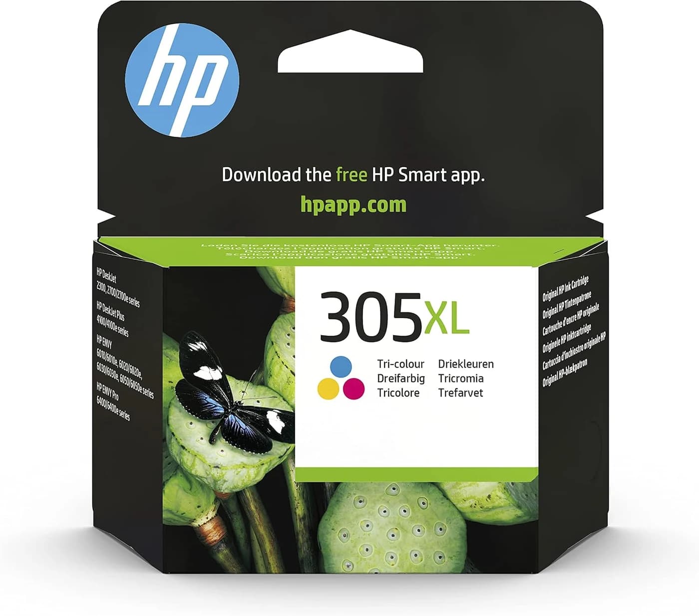 HP 305XL Tri-Colour Original Ink Cartridge, 3YM63AE, 1 Pack