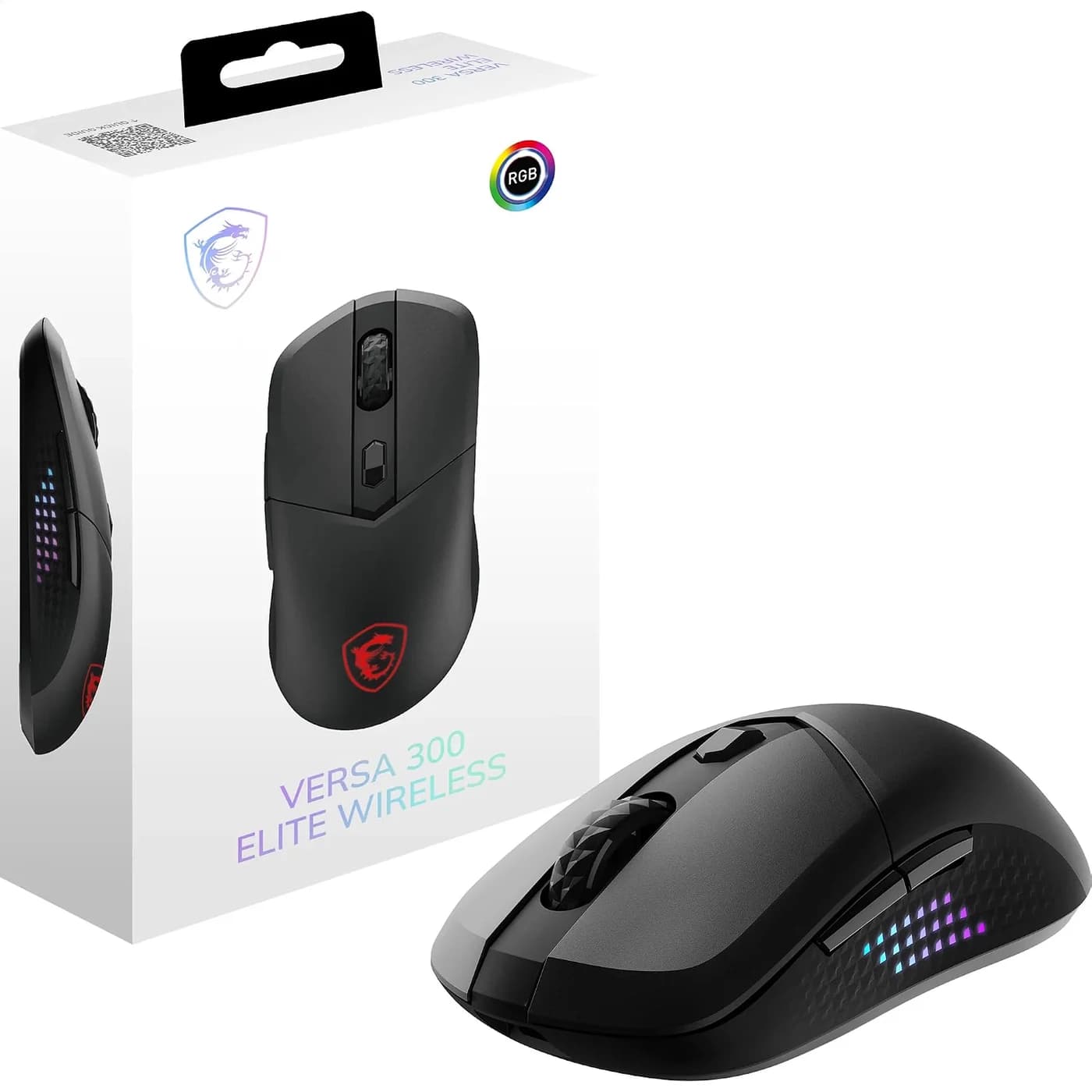 MSI Versa 300 Elite Wireless Gaming Mouse - Black