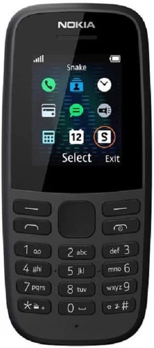 Nokia 105 (2019 Edition) Mobile Phone - Black