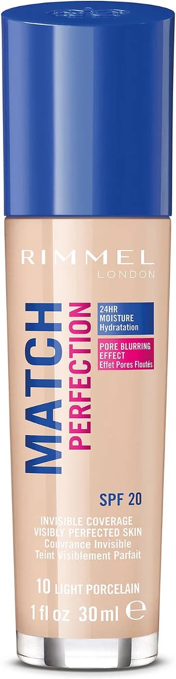 Rimmel London Match Perfection Foundation 30 ml - 010 Light Porcelain